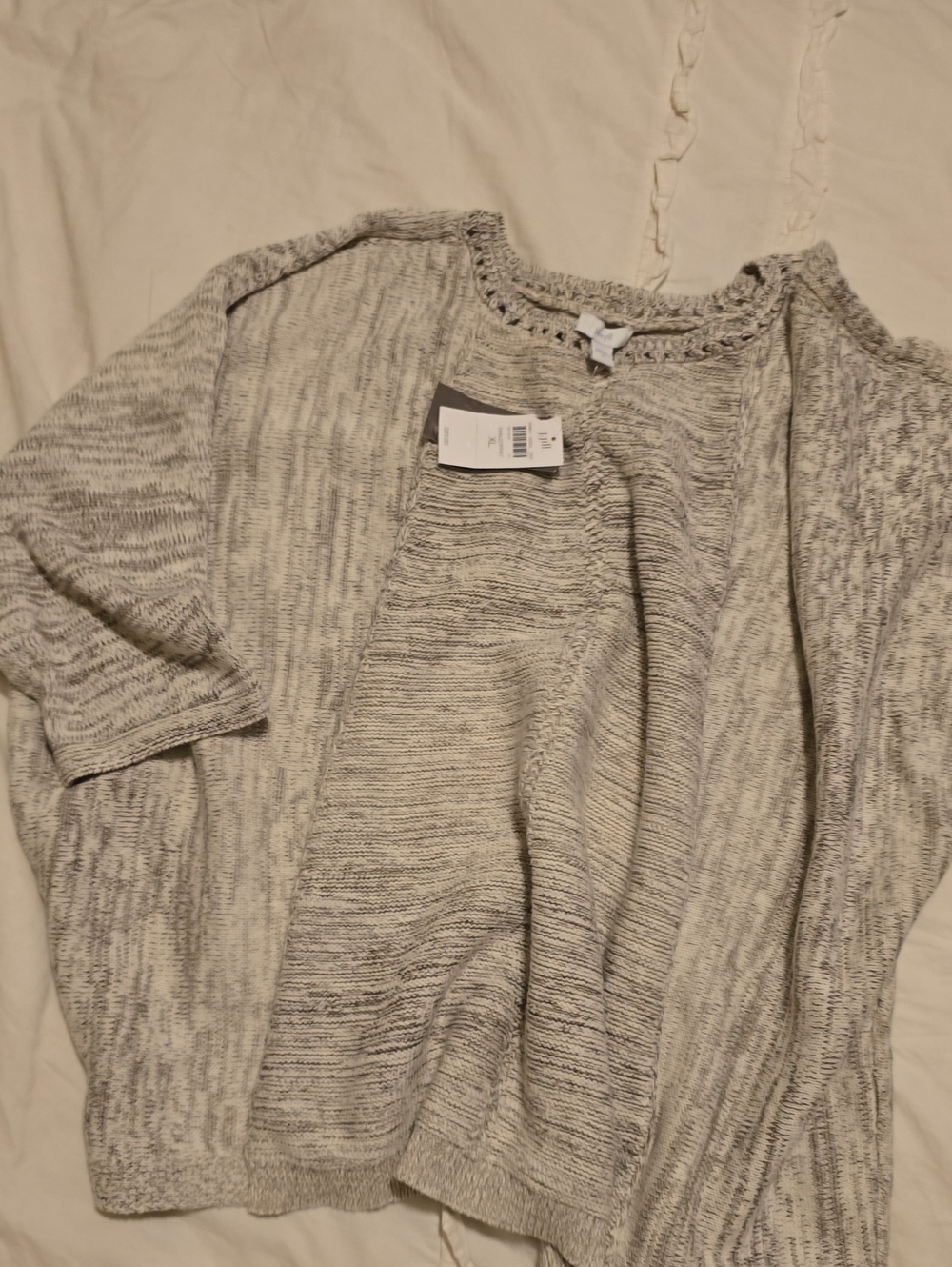 J JILL Gray Marbled Women's Sweater - Soft Knit Pullover. New With Tags